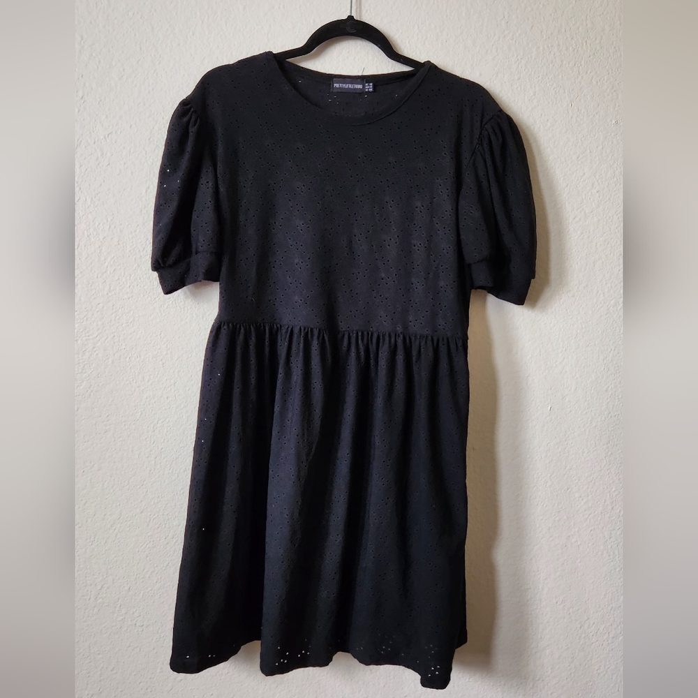 Prettylittlething black dress